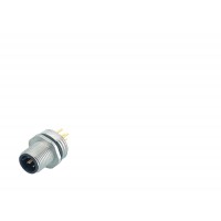 86 0131 0000 00004 M12-A male panel mount connector